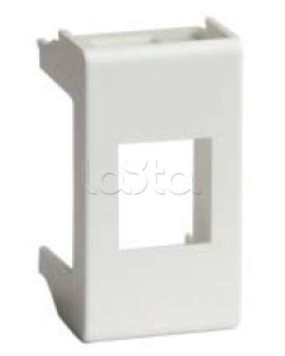 Адаптер для информационных разъемов SIEMON, белый, 1мод. DKC 76608B в Каспийске Аксессуары для стоек и шкафов Pintop.ru