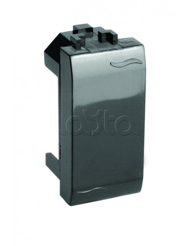 Заглушка чёрная на 1 мод DKC 77616N в Каспийске Аксессуары для кабель-канала Pintop.ru