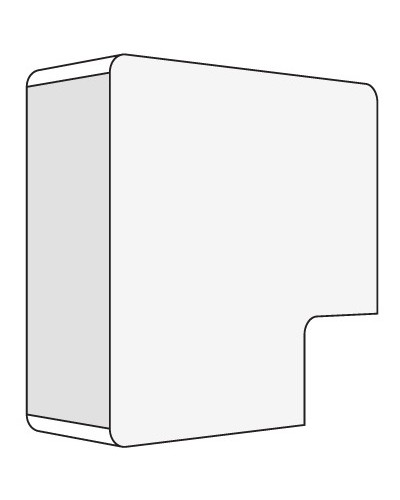 Угол плоский 40x17 белый DKC 00425R в Каспийске Аксессуары для кабель-канала Pintop.ru