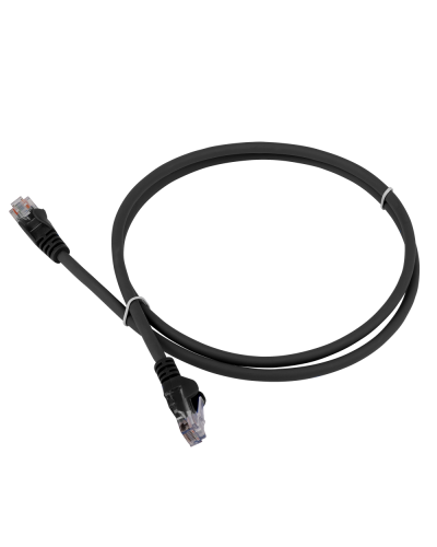 Патч-корд LANMASTER LSZH UTP кат.5e, 0.3 м, черный LANMASTER LAN-PC45/U5E-0.3-BK в Каспийске Патчкорды (медные) Pintop.ru